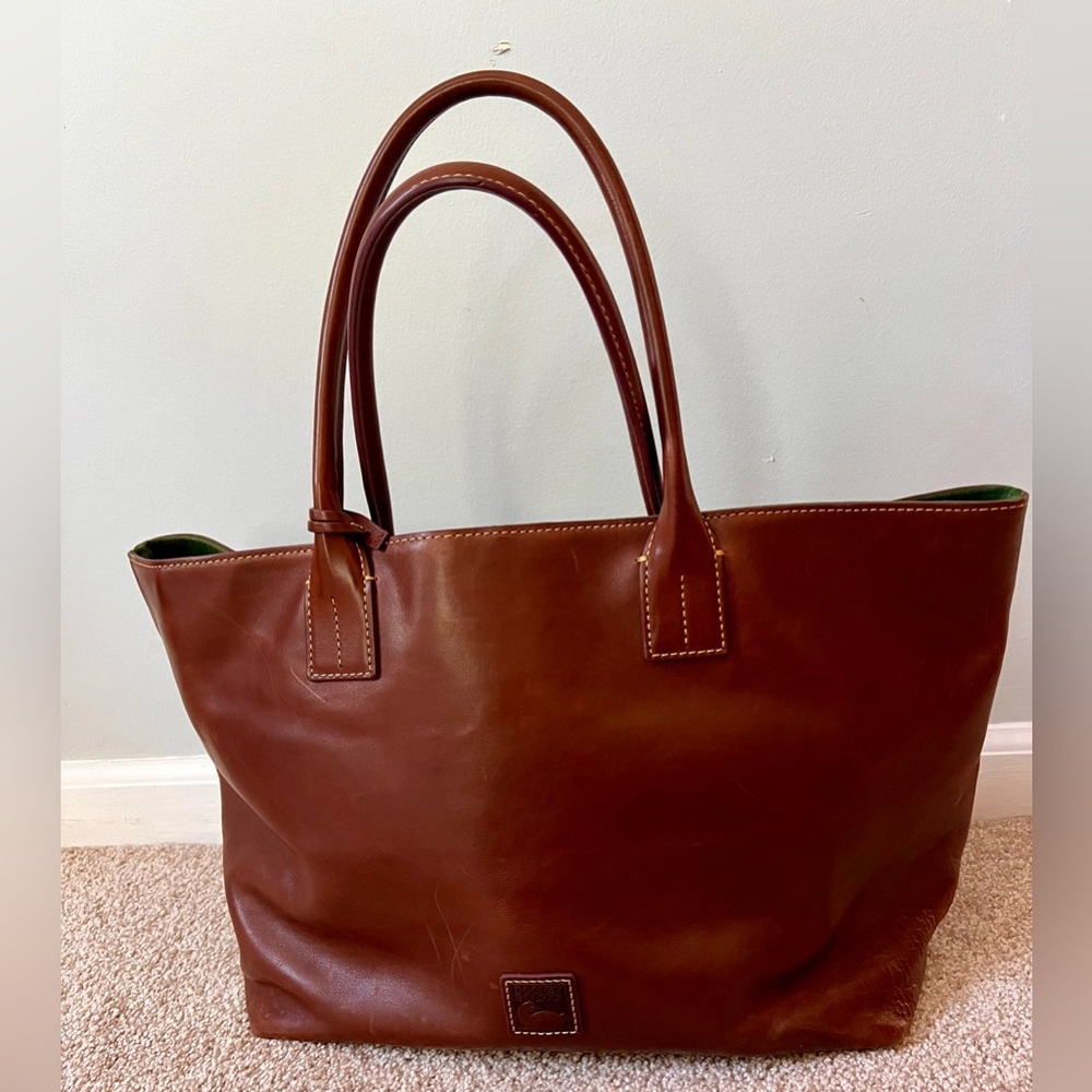 Dooney & Bourke Chestnut Leather Tote